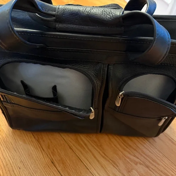 **50% off SALE** Piel Leather Professional Computer Briefcase Portfolio